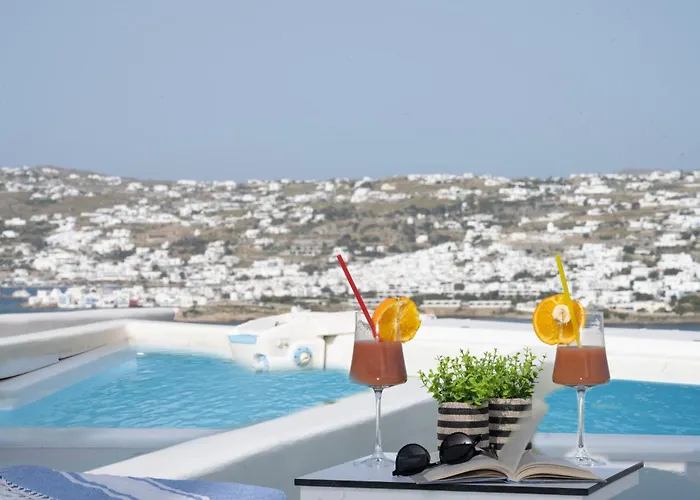Schatz - Private Pool-sea & View Mykonos Town
