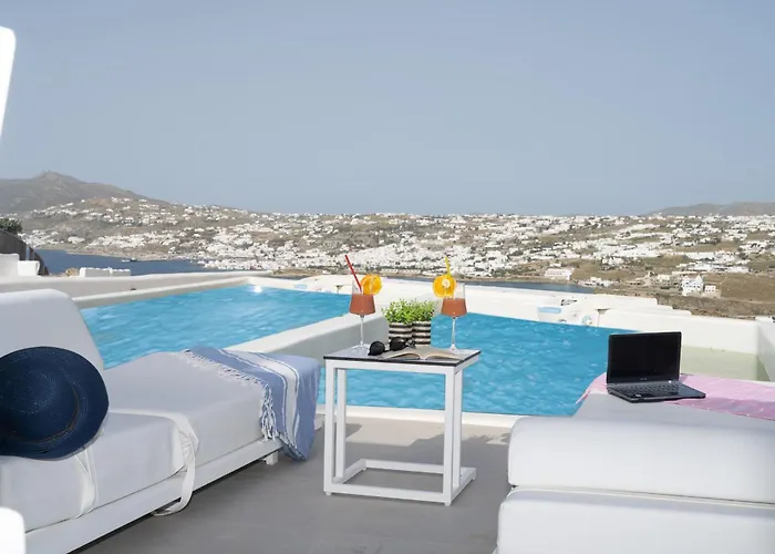 Schatz - Private Pool-sea & View ヴィラ Mykonos Town